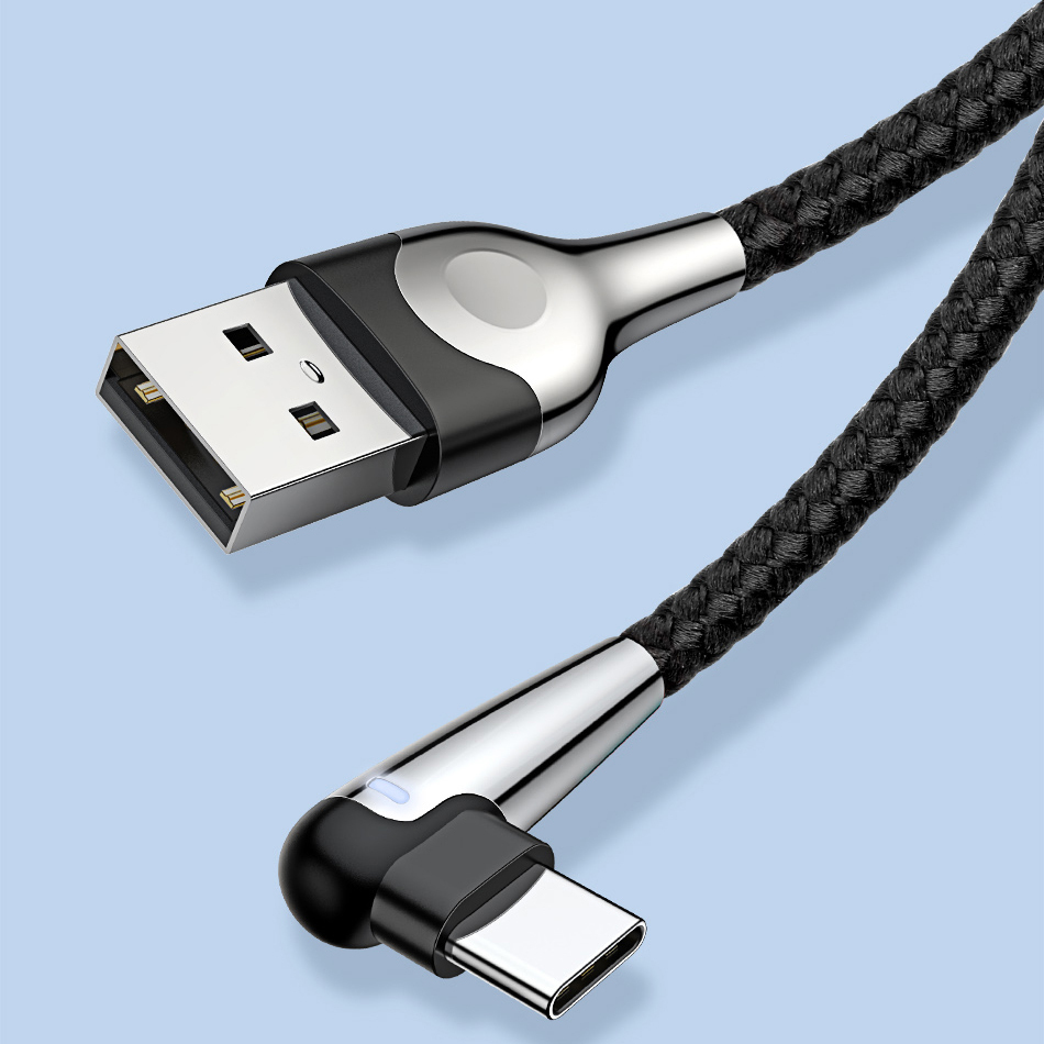 Baseus Baseus MVP 90 Degree USB Type-C Nylon Charging Cable (1m)