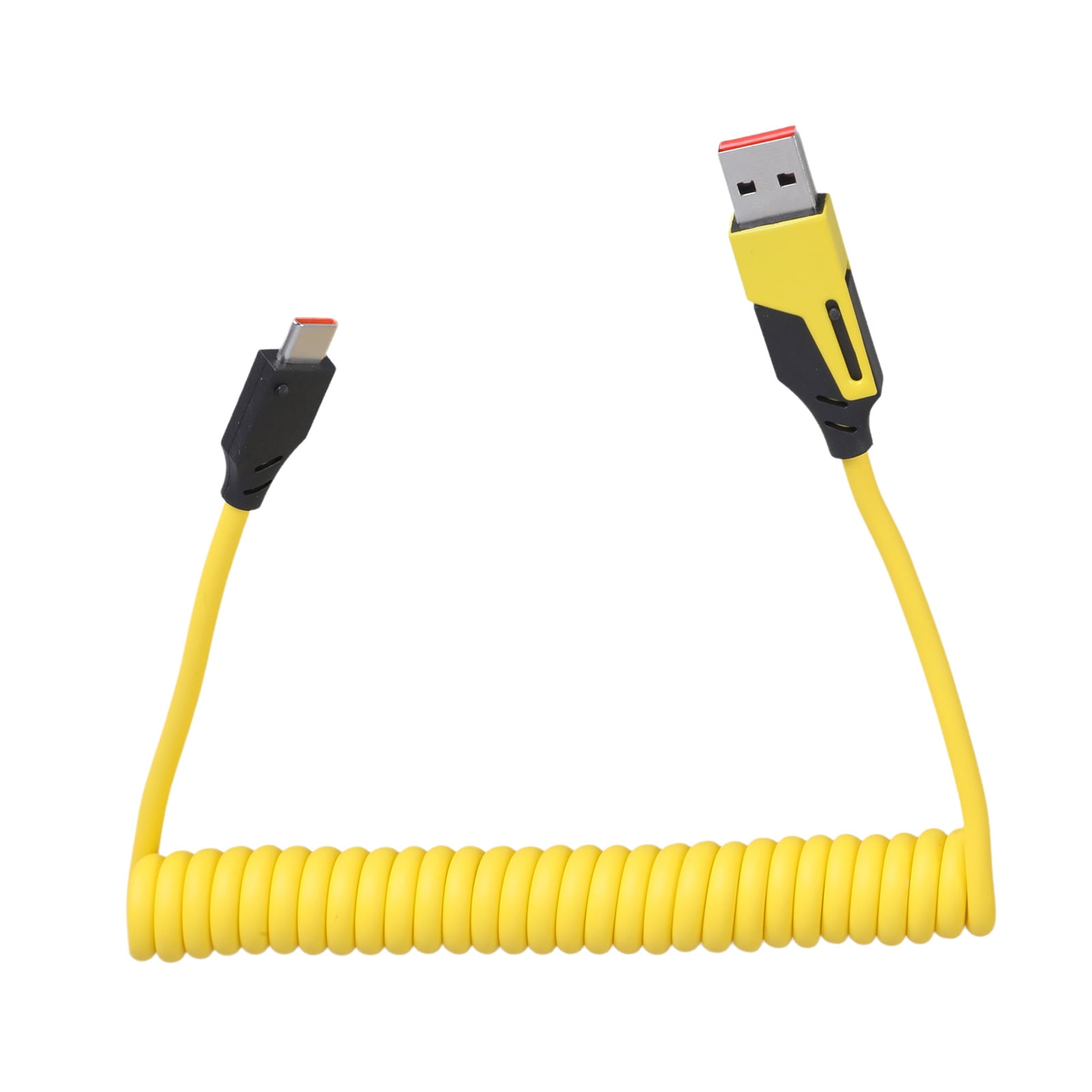 Retractable Type C + USB 2-in-1 Charging Cable 65W Fast Char