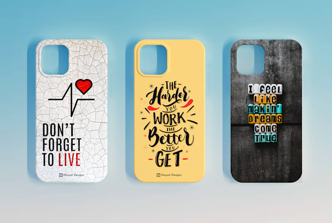 Design custom mobile phone back cover case by Hayyatdesigns