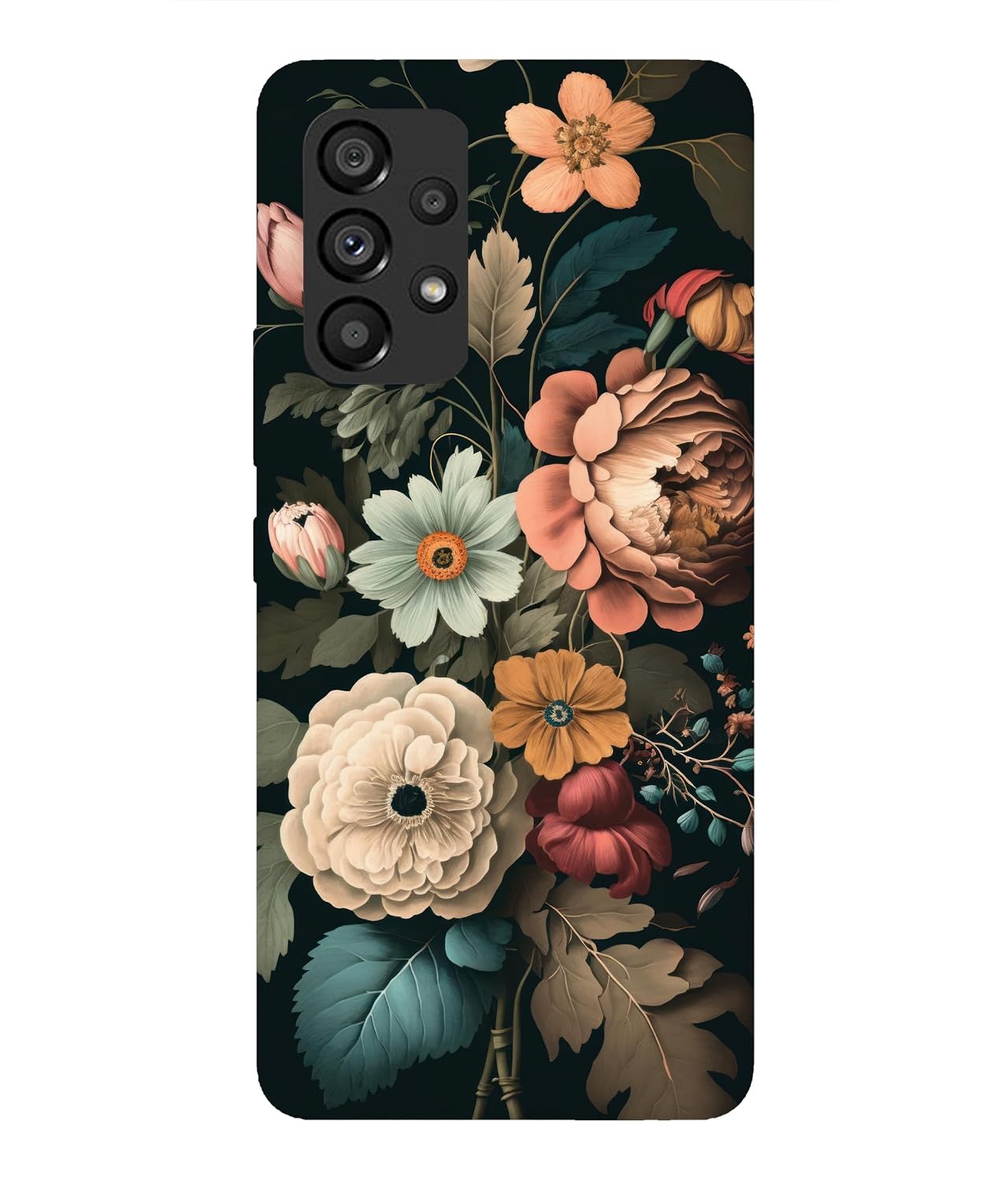 TRUEMAGNET Premium ''Flowers'' -(Grey) Printed Hard Mobile B