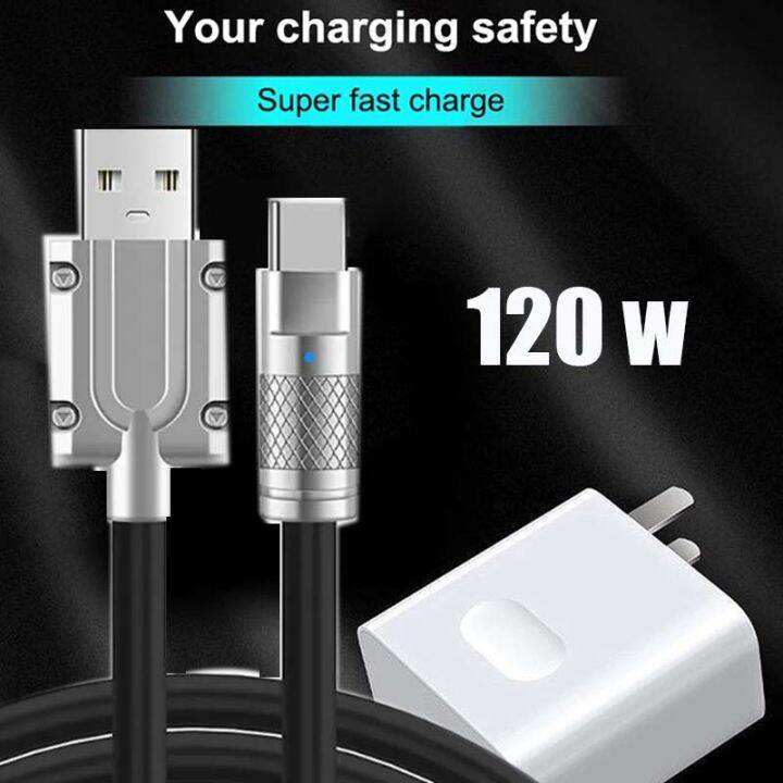 120W Adapter with 6A Super Fast Android Charger Zinc Alloy L