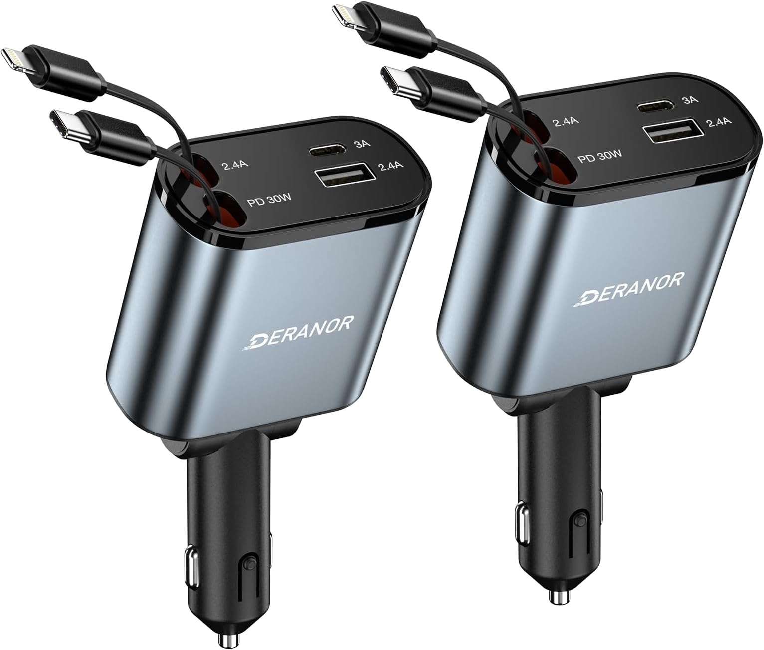 Multi Charge Pro iPhone Car Charger Fast Charging