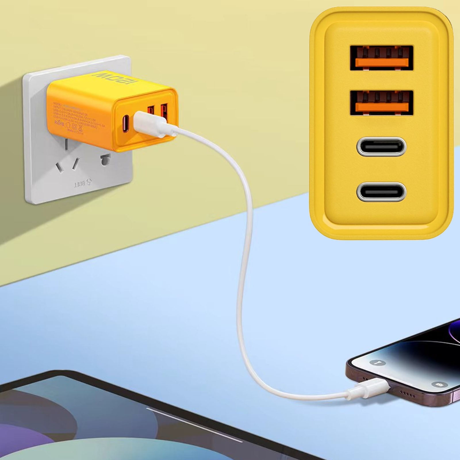Neorosiri Cell Phone Charger Mobile Charging Block USB Charg