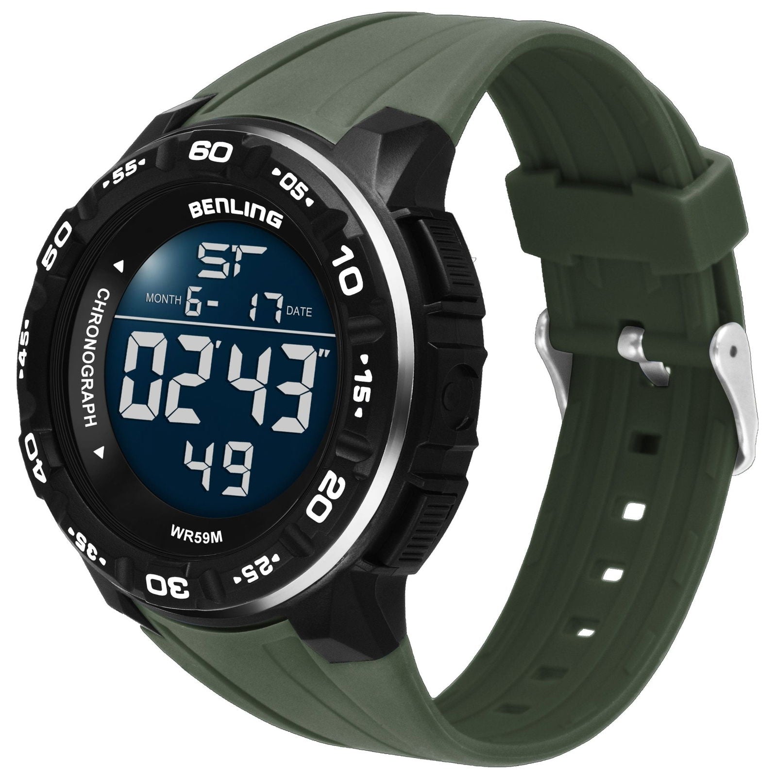 Digital Wrist Watch with Led Backlight