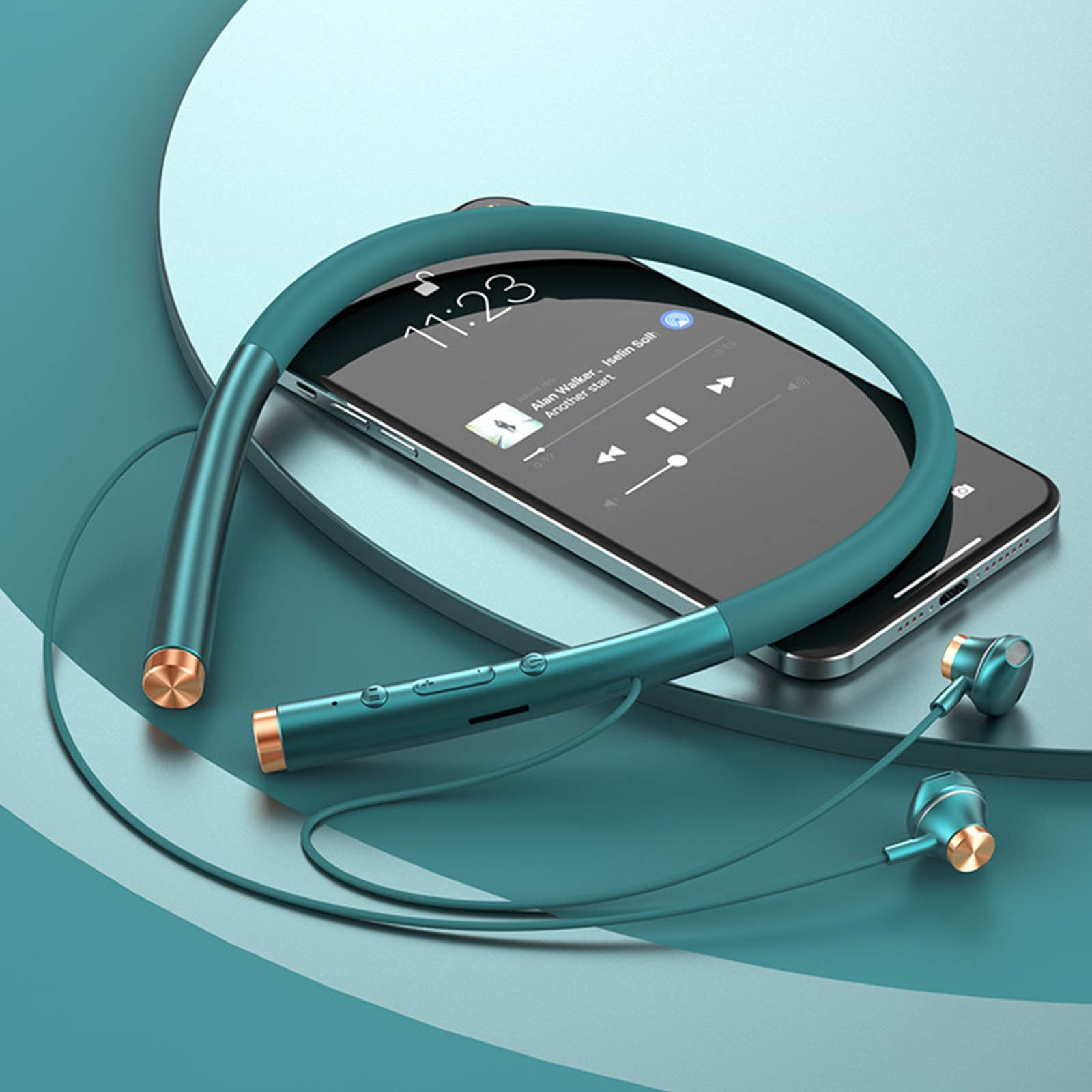 Isvgxsz Neckband Bluetooth Headphones,Long Playtime Wireless