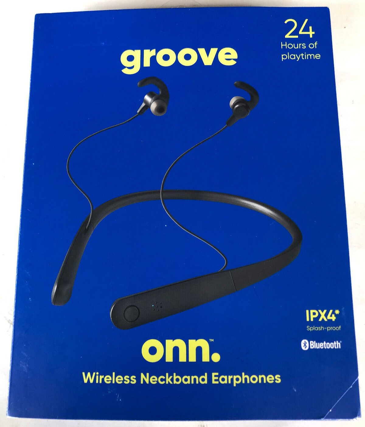 Onn Groove Bluetooth Wireless Bluetooth Neckband Earphones (