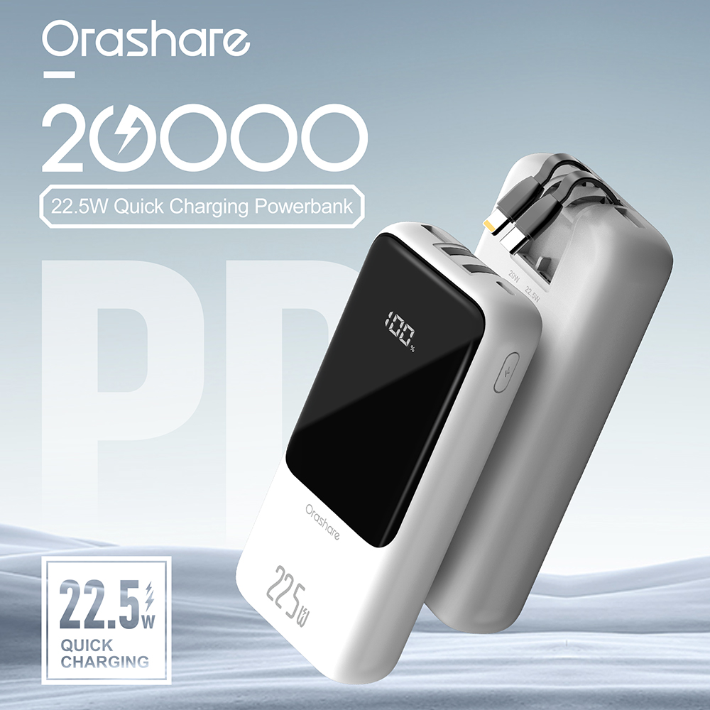 Orashare OH20Pro 20000mAh Powerbank 22.5W Super Fast Chargin