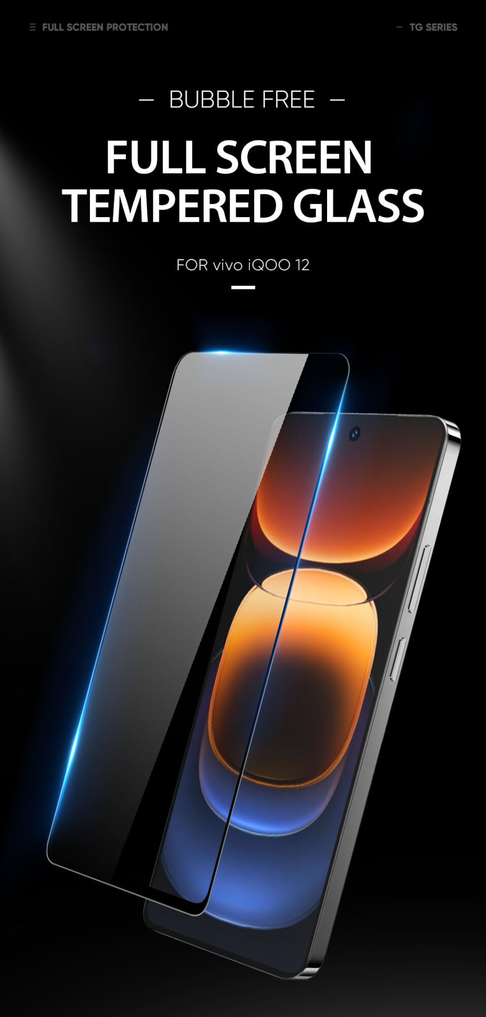 Tempered Glass Screen Protector for iQOO 12