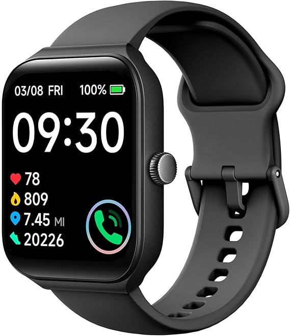 TOOBUR Smart Watch for Men Women Alexa Built-in, 1.95