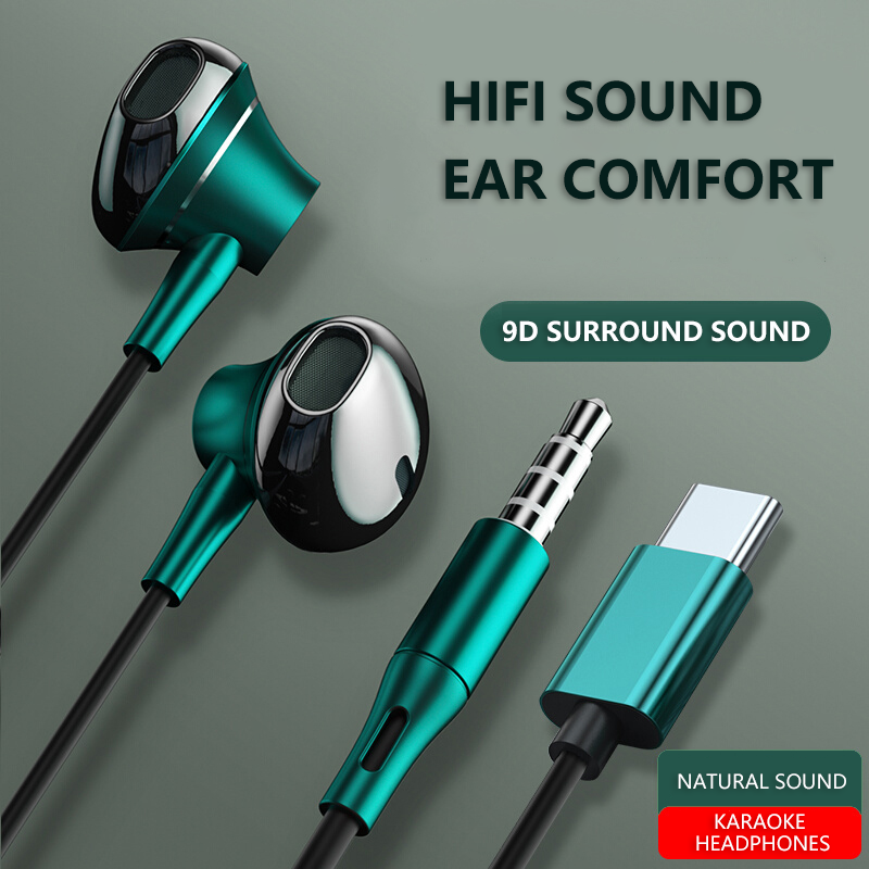 Type-C Wired Earphones with Mic